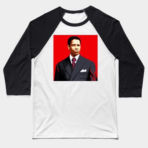 denzel washington Baseball T-Shirt by oryan80